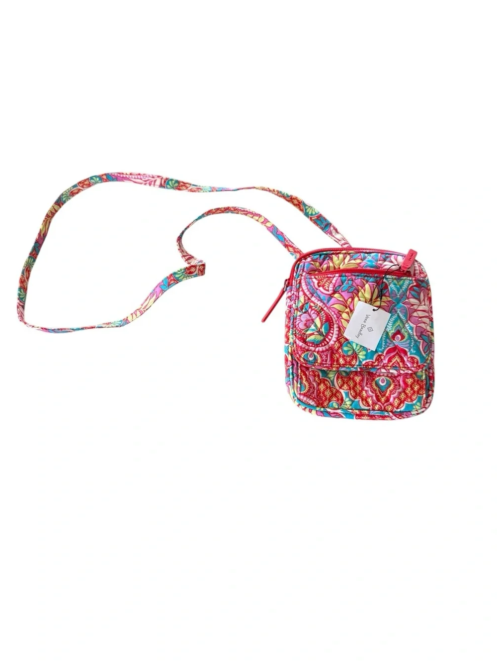 Vera Bradley Mini Hipster Crossbody Bag Paisley in Paradise Quilted Floral NWT